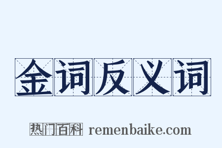 金词反义词是什么意思的图片